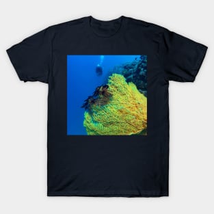 Sea Fan Coral and Scuba Diver T-Shirt